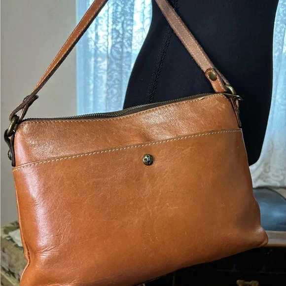 Brown Leather Crossbody Bag by Patricia Nash - Picture 3 of 9